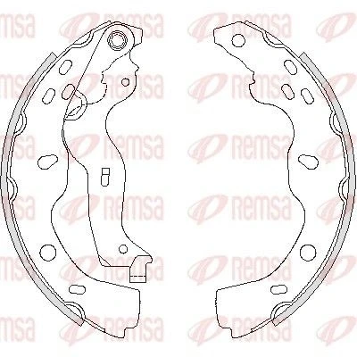 Billede af REMSA 4227.00 Bremsebakker bagaksel 220 35 med arm SUZUKI: SX4 I Hatchback