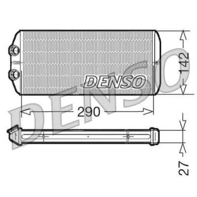 Billede af DENSO DRR07005 Varmeveksler PEUGEOT: Partner II Van, CITROËN: Berlingo