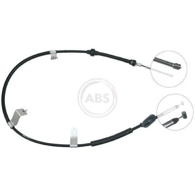 Billede af A.B.S. K13898 Håndbremsekabel 1540 Tromlebremse til venstre /højrestyring HONDA: CIVIC 6 Stufenheck