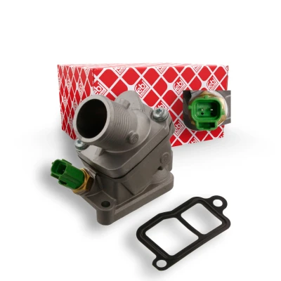 Billede af FEBI BILSTEIN 34850 Termostat 90 med pakning sensor Aluminiumsstøbning hus VOLVO: V50, XC90 I, S40 II