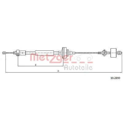 Billede af METZGER 10.2890 Koblingskabel COFLE