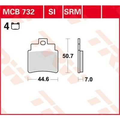 Billede af TRW Sinter Offroad MCB732SI Bremseklodser