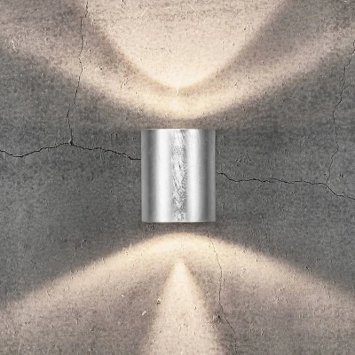 Billede af Canto 2 udendørs LED væglampe, 10 cm, galvaniseret