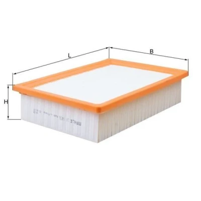 Billede af MAHLE ORIGINAL LX 1456 Luftfilter 57,7 179 254,0 Filterindsats