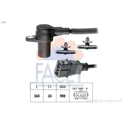 Billede af FACET 9.0772 Impulsensor AUDI: A4 B8 Avant, A3 Sportback, Q5, VOLKSWAGEN: Transporter 6, Passat Variant, Tiguan I, SEAT: Ibiza 4