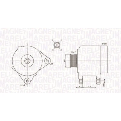Billede af MAGNETI MARELLI 063731907010 Generator 12V 100A TOYOTA: Avensis II Station Wagon, Sedan, Hatchback
