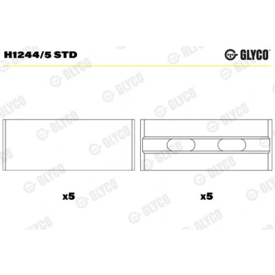 Billede af GLYCO H1244/5 STD Krumtapakselleje