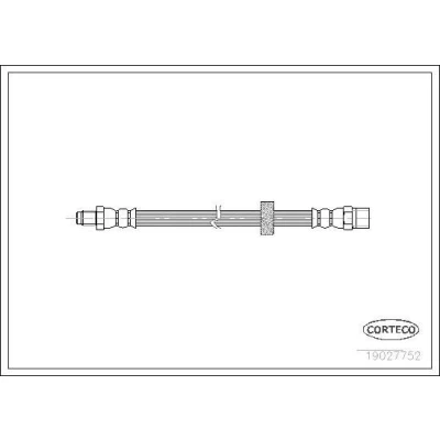 Billede af CORTECO 19027752 Bremseslange bagaksel 265 VOLVO: V70 2, S60 I