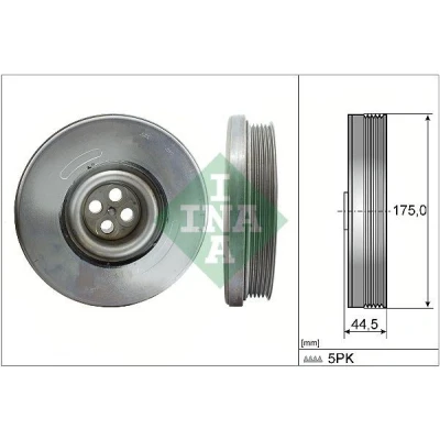 Billede af Remskive, krumtapaksel INA 544 0604 10