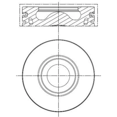 Billede af MAHLE ORIGINAL 013 PI 00137 002 Motor Stempel 86,50 med stempelringholder, kølekanal FORD: Transit Custom V362 Van, Mk6 Van