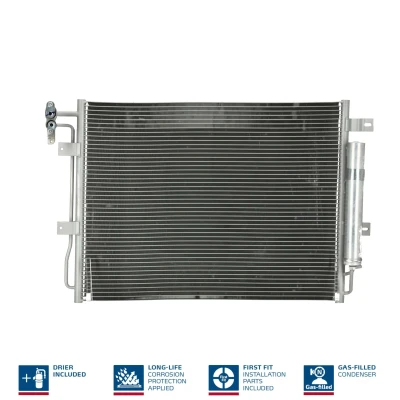 Billede af NISSENS 940406 Kondensator med tørrer Aluminium 635 R 134a LAND ROVER: Range Rover Sport