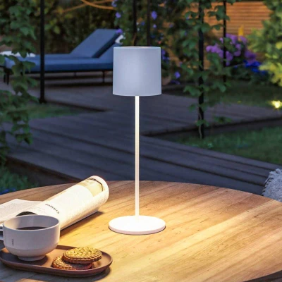 Billede af Paulmann Tuni LED bordlampe, hvid, plast, IP44