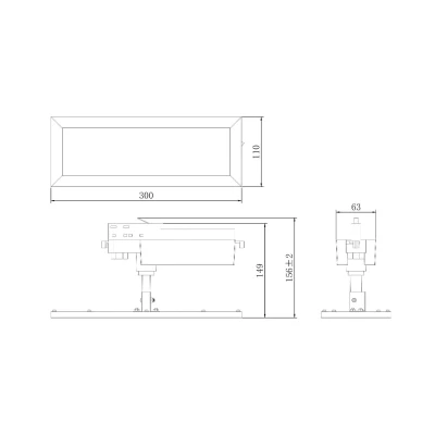 Billede af TRACK LIGHT LED panel, hvid, 3 faset, 3.000 K, on/off