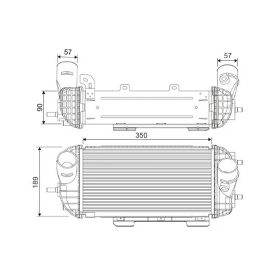 Billede af VALEO 818538 Intercooler Aluminium uden sensor