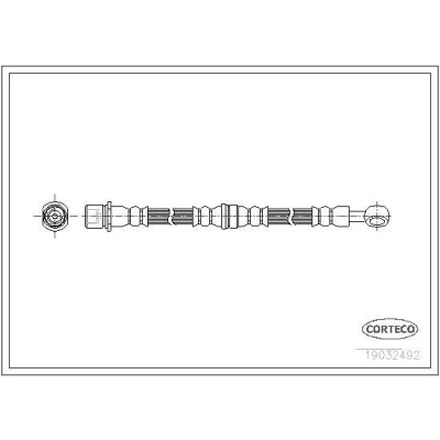 Billede af CORTECO 19032492 Bremseslange foraksel 565