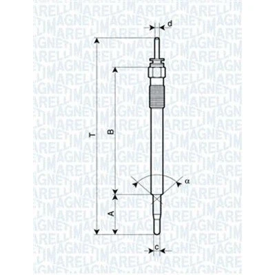 Billede af MAGNETI MARELLI 062900086304 Gløderør 4,4V 8A M10X1,25 KIA: Sportage IV, CARNIVAL / GRAND 3, III, HYUNDAI: Tucson