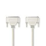 Billede af Seriel kabel D SUB 25 Pin Han Hun Nikkelplateret 5.00 m Runde PVC Elfenbensfarvet Plastikpose