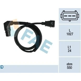 Billede af FAE 79044 Impulsensor 3 med kabel OPEL: Omega B Sedan, Astra F Caravan, Calibra A, SAAB: 9 Hatchback, 900 II Coupe