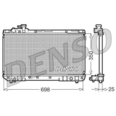 Billede af DENSO DRM50020 Radiator Aluminium 698 350 25