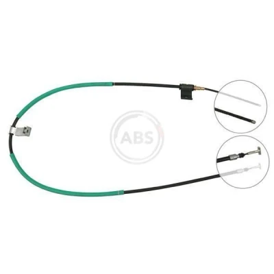 Billede af A.B.S. K19767 Håndbremsekabel 1710 Tromlebremse til venstre /højrestyring