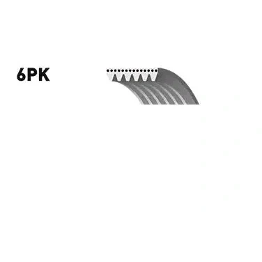 Billede af GATES Micro V 6PK2253 Kileribberem 2253 6 Polyester, EPDM (ethyl propylen dien gummi) MERCEDES BENZ: C klasse Sedan, G SUV