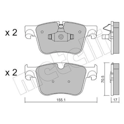 Billede af Bremseklodser METELLI 22 0985 0