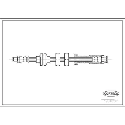Billede af CORTECO 19018561 Bremseslange foraksel 396
