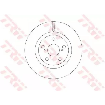 Billede af TRW DF6675 Bremseskiver 296 28 5 114,3 ventileret lakeret