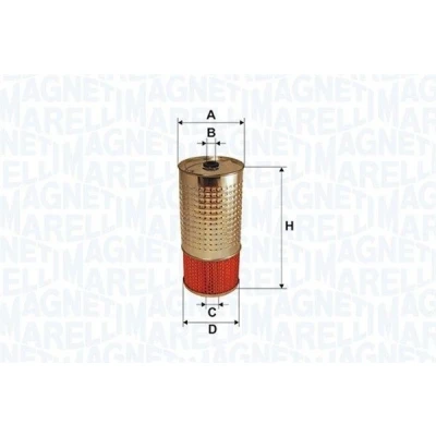 Billede af MAGNETI MARELLI 153071760682 Oliefilter Filterindsats MERCEDES BENZ: E klasse T modell, 190, W124 Sedan