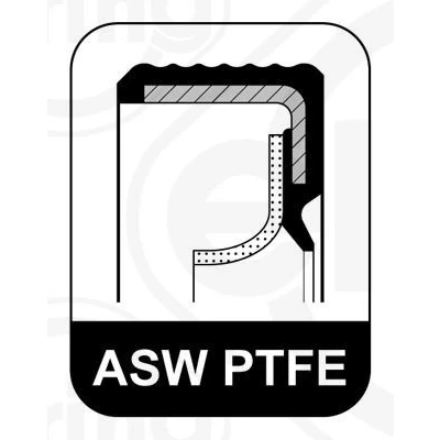 Billede af ELRING 354.390 Krumtapaksel Pakdåse med montagehylster PTFE (Polytetrafluorethylen)/ACM (Polyacryl gummi)