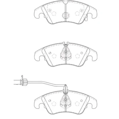 Billede af Jurid 573247JC Bremseklodser White Low Dust Keramik Inkl. slidadvarselskontakt AUDI: A6 C7 Avant, A4 B8 A5 Sportback