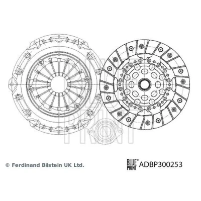 Billede af BLUE PRINT ADBP300253 Kobling i tre dele med syntetsik fedt 218mm MINI: Hatchback