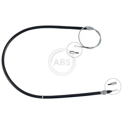 Billede af A.B.S. K18416 Håndbremsekabel 1640 Skivebremse til venstre /højrestyring SKODA: Fabia 2, VOLKSWAGEN: Polo IV Hatchback, SEAT: Ibiza 3