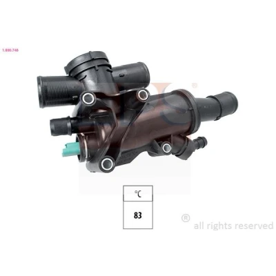 Billede af EPS 1.880.748 Termostat 83 Made in Italy OE Equivalent med pakning FORD: Galaxy Mk2 MPV, Focus 2 Kombi, MONDEO 4 Turnier, PEUGEOT: 307 SW, 508 I SW