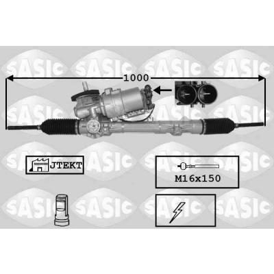 Billede af SASIC 7170057 Tandstang elektrisk med styrestang, uden kugleled PEUGEOT: 207 Hatchback
