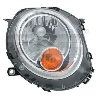Billede af TYC 20 1111 05 2 Forlygter højre H4 gul til højrekørsel med elektronisk motor MINI: Hatchback
