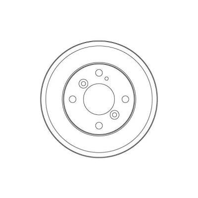Billede af TRW DB4553 Bremsetromler 244 FORD: FIESTA 6