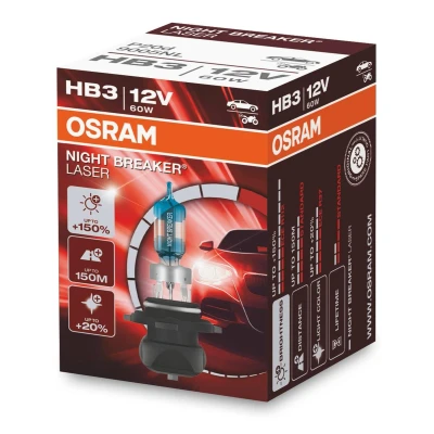 Billede af OSRAM 9005NL Pære, fjernlys HB3 12V 60w 4200K Halogen TOYOTA: Avensis III Stationcar, Corolla Verso, PEUGEOT: 308 II Hatchback, SW 2