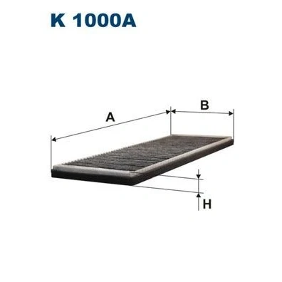 Billede af FILTRON K 1000A Kabinefilter Aktivkulfilter 418 150 19 OPEL: Corsa B Hatchback, Astra F Caravan, CC