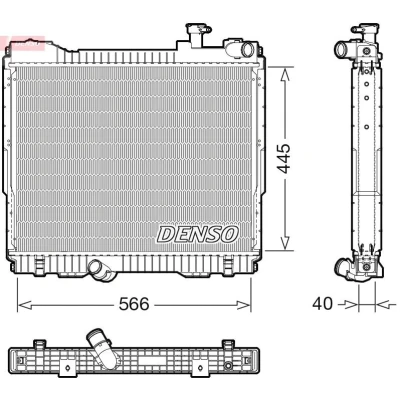 Billede af DENSO DRM46074 Radiator 445 590 40