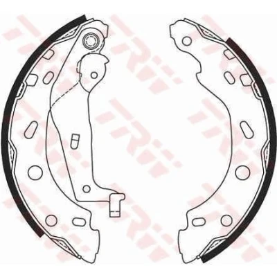 Billede af TRW GS8685 Bremsebakker 203 32 BOSCH SMART: Fortwo II Coupe, City Roadster Cabriolet