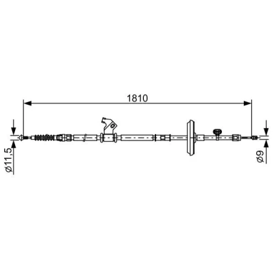 Billede af BOSCH 1 987 482 507 Håndbremsekabel 1810