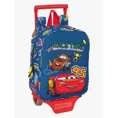 Billede af Cars Skolerygsæk med Hjul Racing Marineblå 22 x 27 10 cm