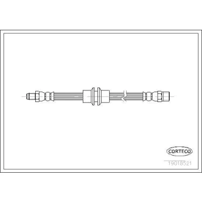 Billede af CORTECO 19018521 Bremseslange foraksel 485 VOLVO: V40 Stationcar, 480 E