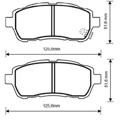 Billede af VAICO V25 1177 Bremseklodser Q+, original equipment manufacturer quality foraksel Ikke forberedt til slidindikator FORD: FIESTA 6, 6 Van