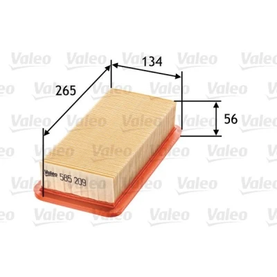 Billede af VALEO 585209 Luftfilter 56 134 265 Filterindsats KIA: RIO 2, Magentis II