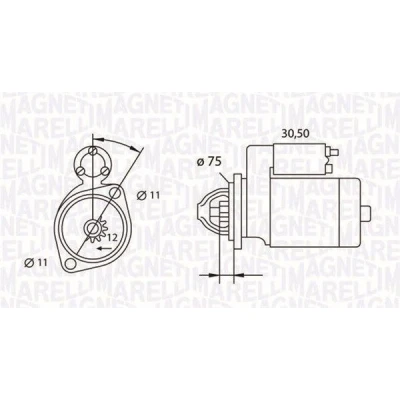 Billede af MAGNETI MARELLI 063523627010 Starter 12 1,4 ALFA ROMEO: 159 Sportwagon