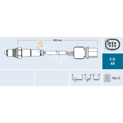 Billede af FAE 75115 Lambdasonde AUDI: A6 C6 Avant, Sedan, A5 B8 Coupe