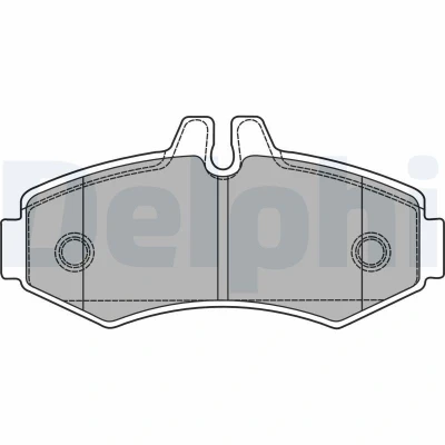 Billede af DELPHI LP1425 Bremseklodser Ikke forberedt til slidindikator med anti knirke plade uden tilbehør MERCEDES BENZ: Sprinter 4 T Ladvogn/Chassis, Vito Bus