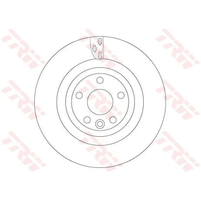 Billede af TRW DF6706S Bremseskiver 325 20 5 108 ventileret lakeret JAGUAR: I Pace, F Pace